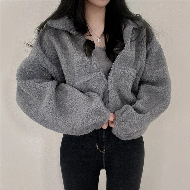Autumn Winter Wooly Fleece Jacket. — hd-88200