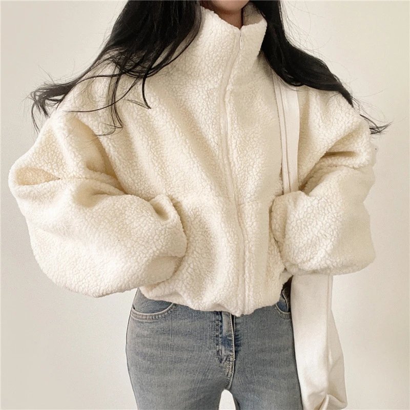 Autumn Winter Wooly Fleece Jacket. — hd-88202