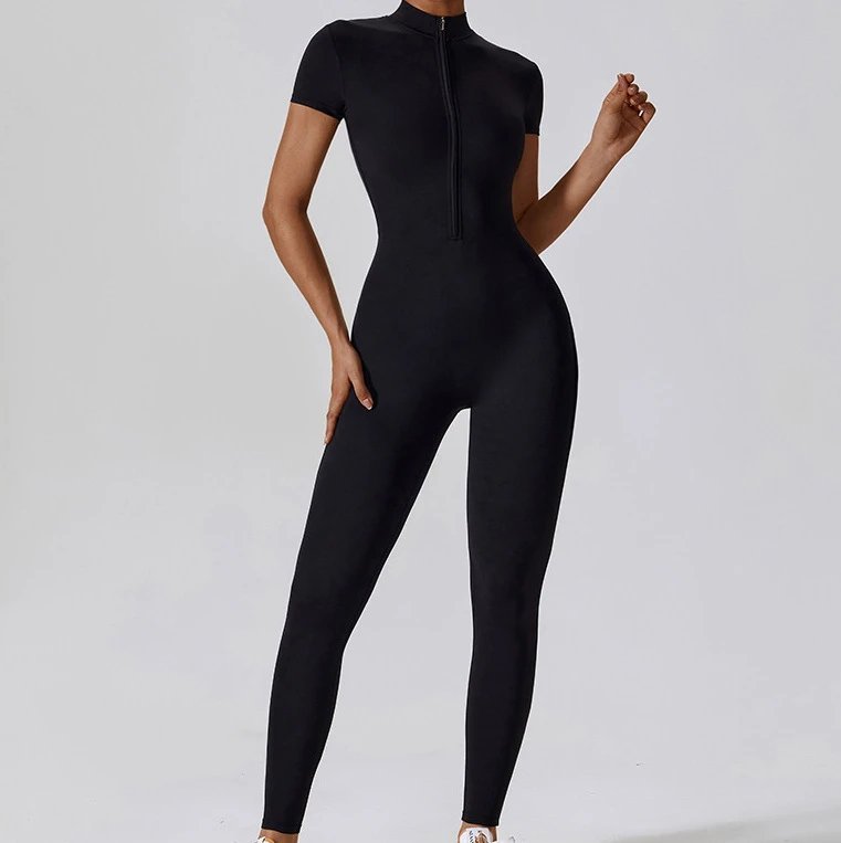 A jumpsuit is a one – piece outfit combining a top and trousers. — O-11861