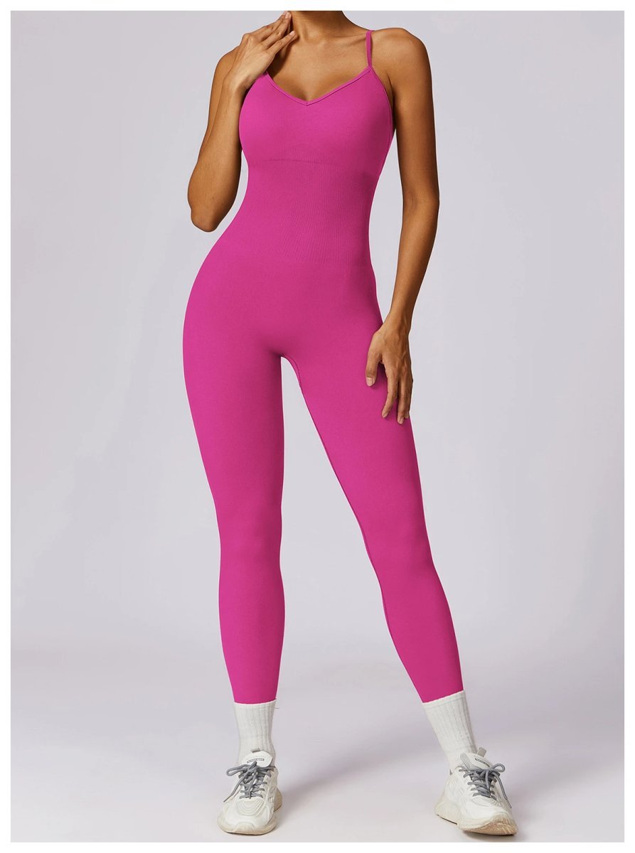 A jumpsuit is a one – piece outfit combining a top and trousers. — O-12029