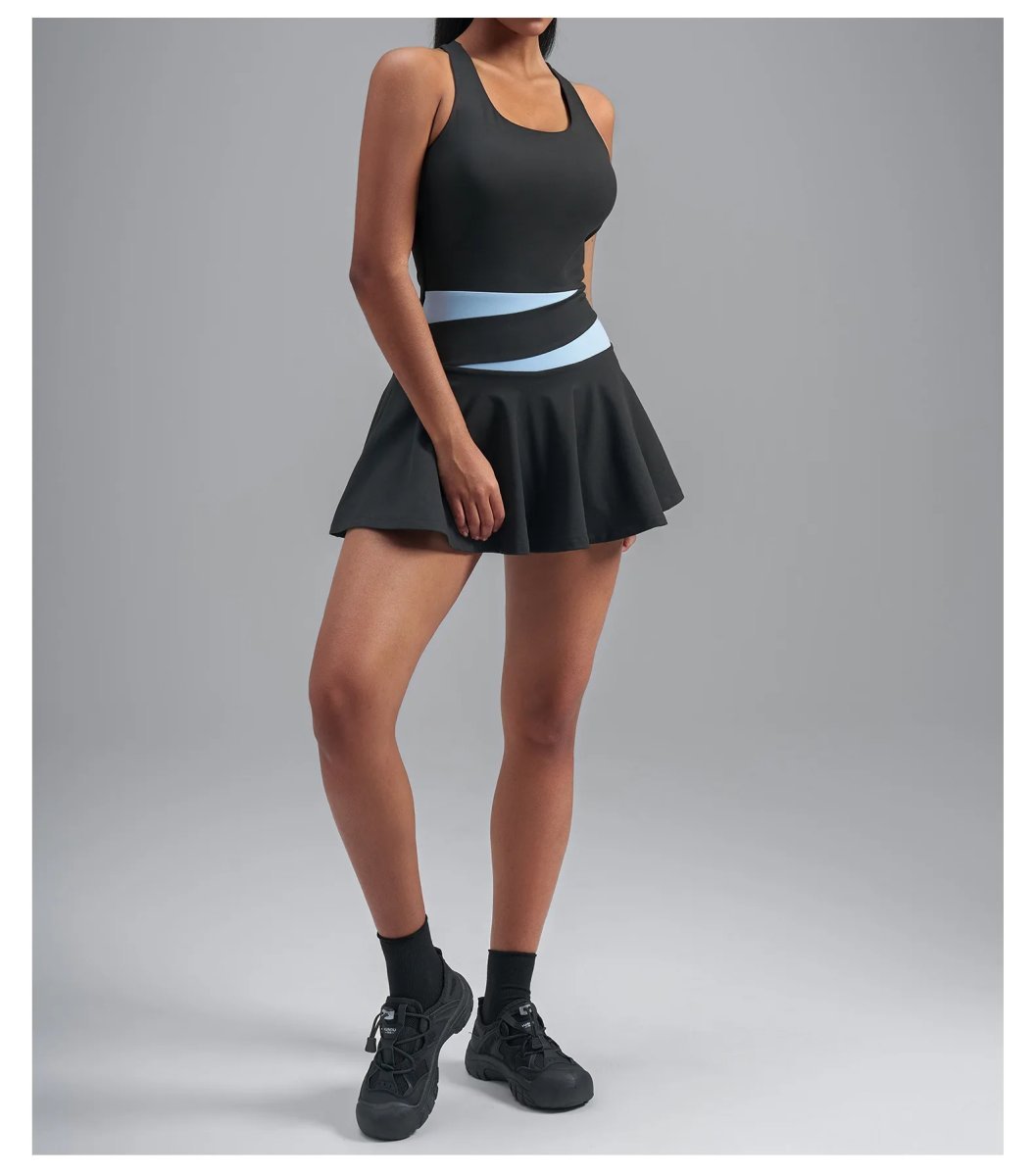 Cross-Border Summer Color-Blocked Sports Suit for Women, Casual — TC-19064