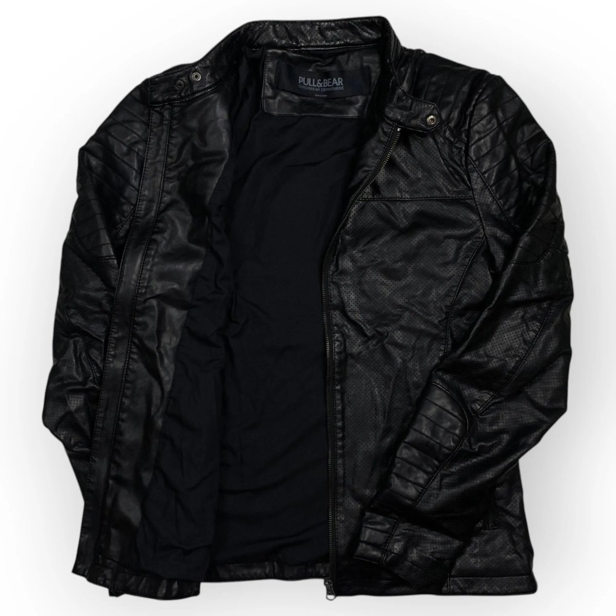 Women Pull & Bear Leather Jacket (M)